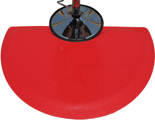 Choice 3' x 3' Red Rubber Connectable Grease-Resistant Anti-Fatigue Floor  Mat - 1/2 Thick